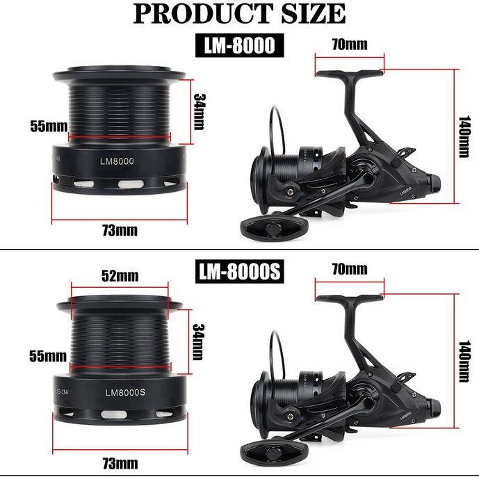 Катушка карповый "WPE 8000s" с байтранером