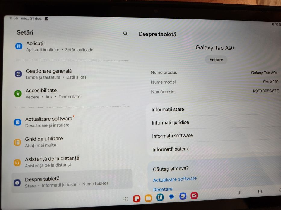 Tableta Samsung Galaxy Tab A9+, Octa-Core, 11", 8GB RAM, 128GB