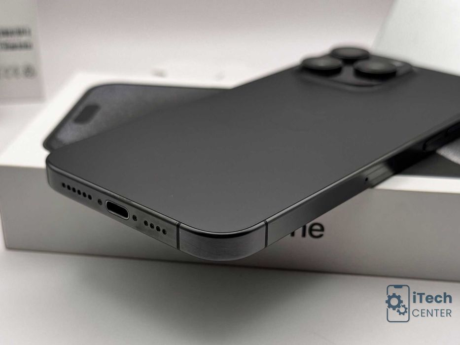 iPhone 15 Pro MAX, Black, 100% батерия, КАТО НОВ, 1г. ГАРАНЦИЯ!