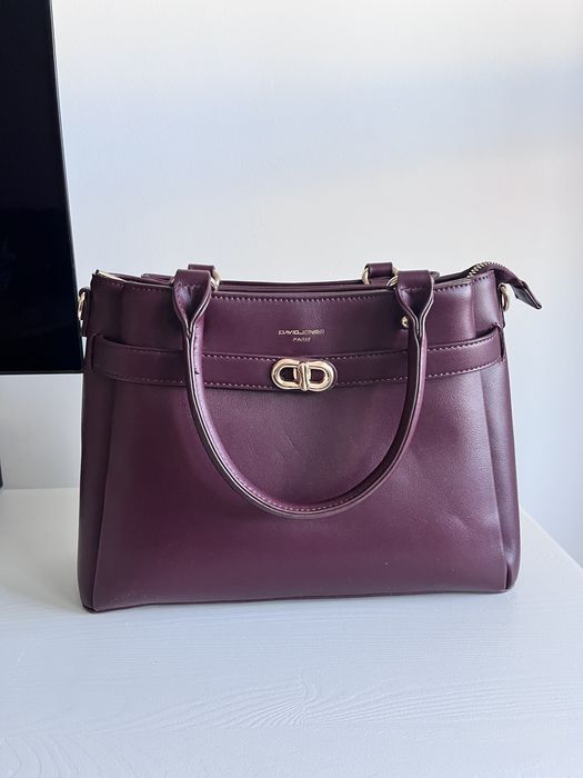 Чанта David Jones бордо