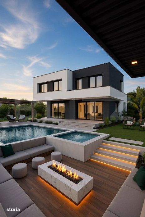 Casa individuala, 280mp, 500 teren, garaj dublu, terasa circulabila, C