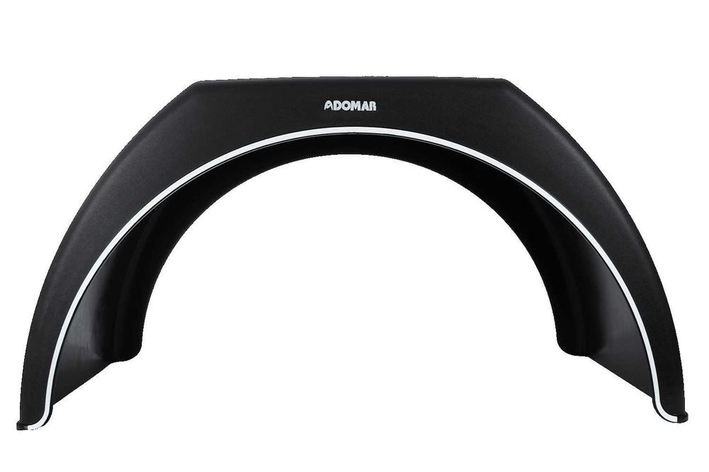 Калник двойна гума 14-16" цола тип трапец с бял кант 450х1480х880х400