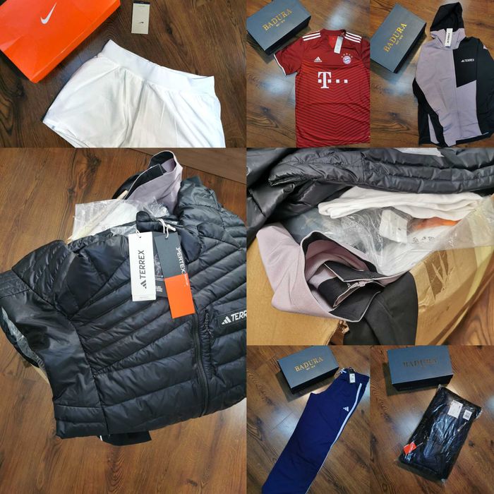 Lot haine Adidas Nike Jordan originale – noi cu etichetă, haine engros