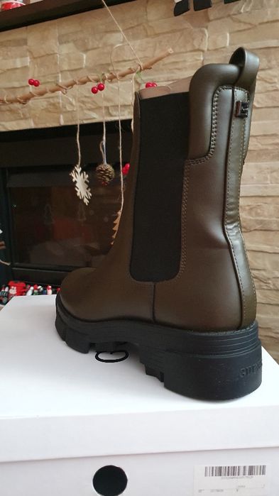 Botine/Ghete Guess Chelsea originale/ kaki, mărimea 38