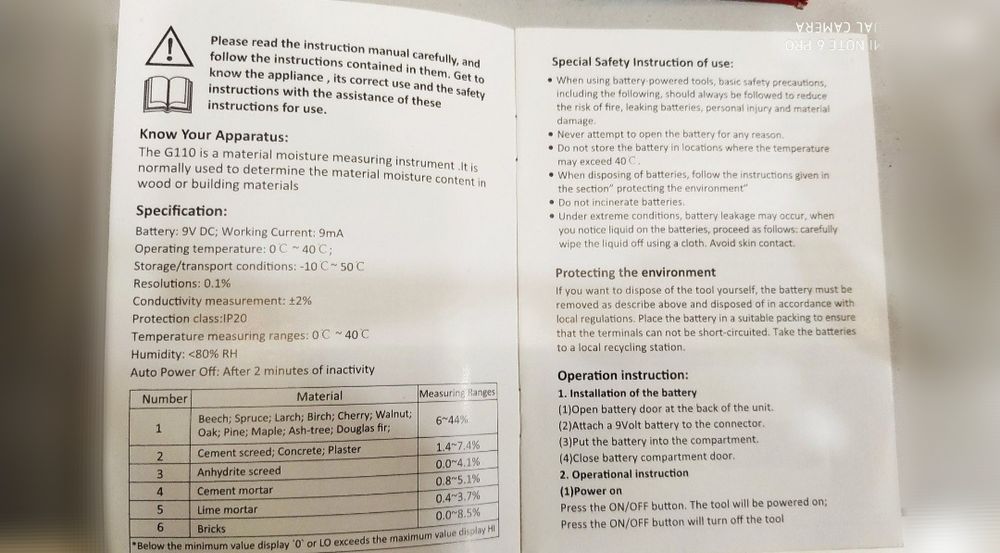 Влагомер Norm moisture sensor