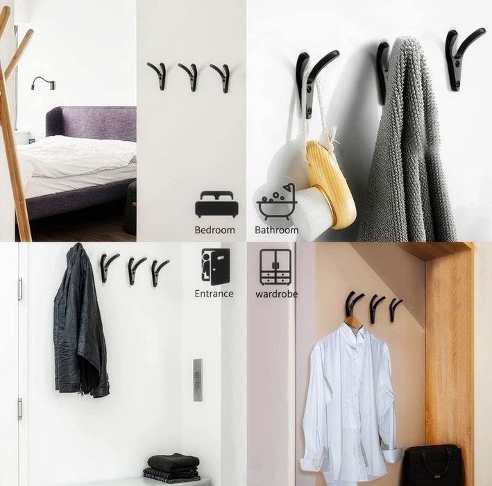 Дизайнерские мебельные крючки, оптом вешалка senator черный матовый