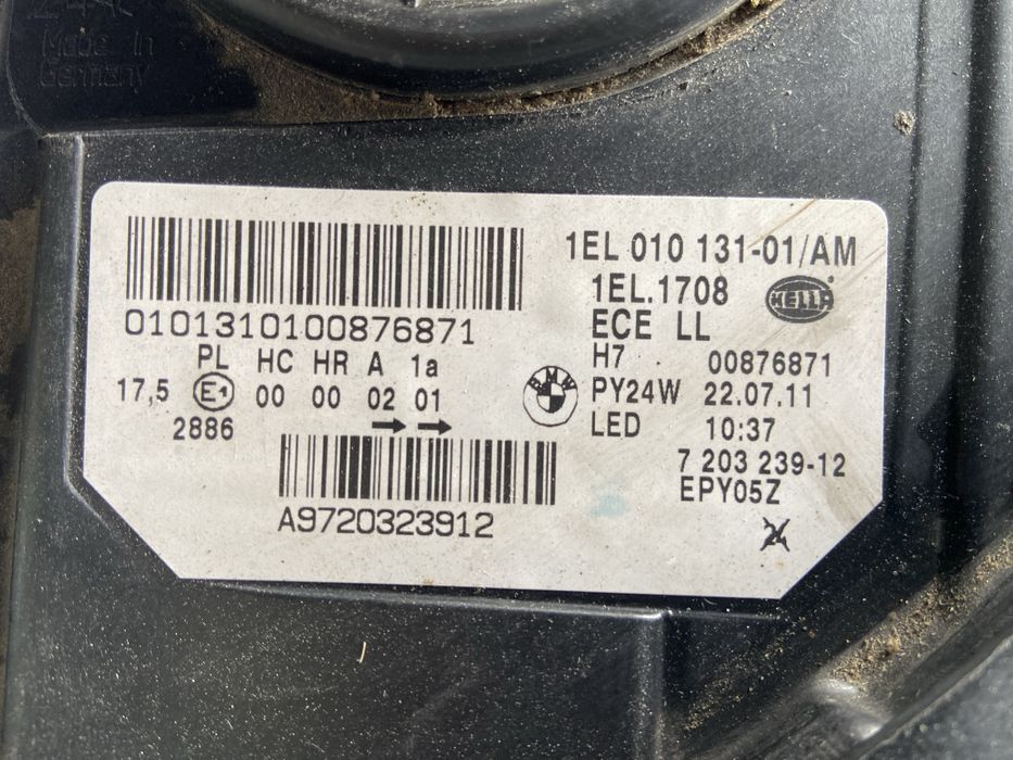 BMW f10/f11 ляв фар