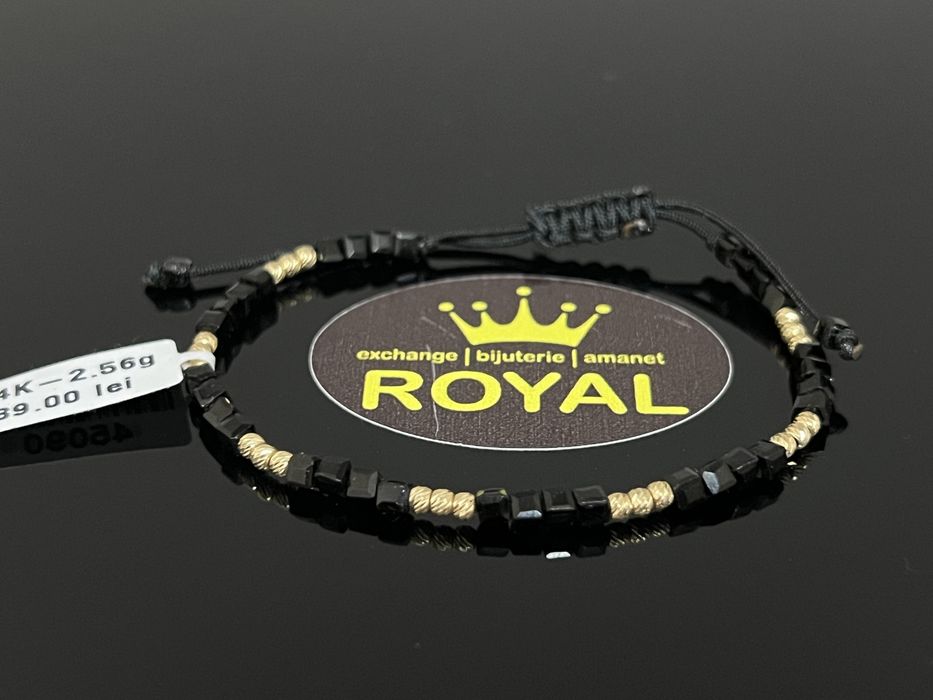 Bijuteria Royal CB : Bratara cu snur aur 14k 2,56gr