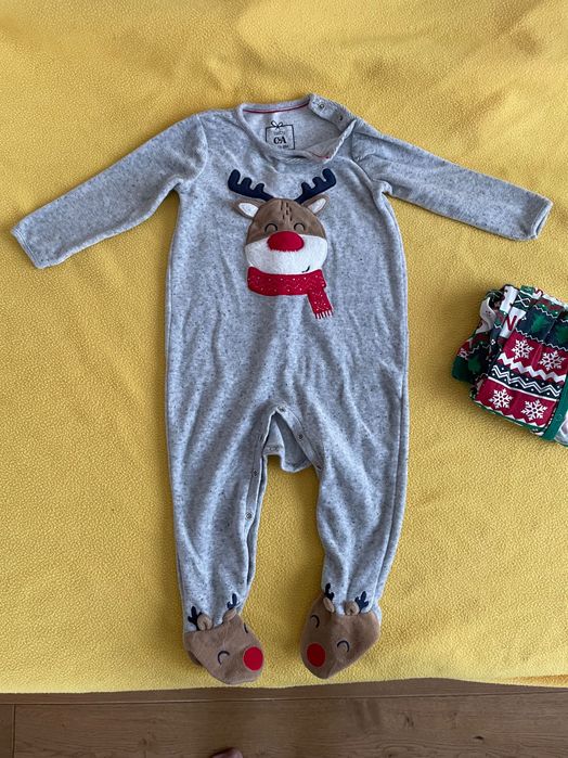 Бебешки коледни гащеризончета 12-18 месеца
