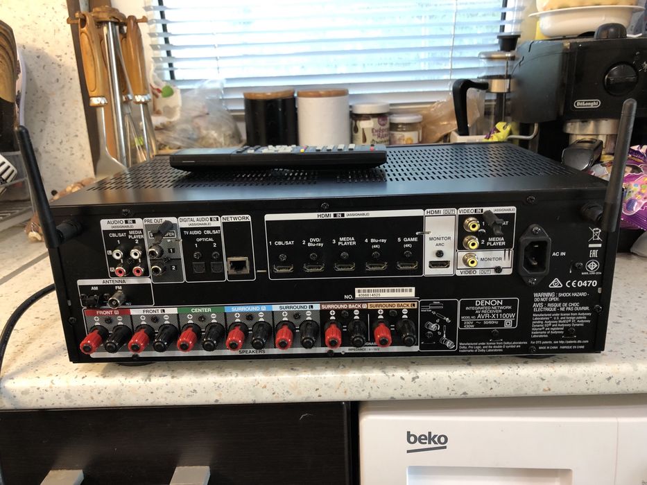 Denon AVR-X1100 Bluetooth Wi-Fi