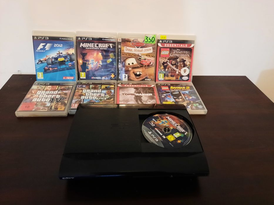 Playstation 3 super slim с 8 игри