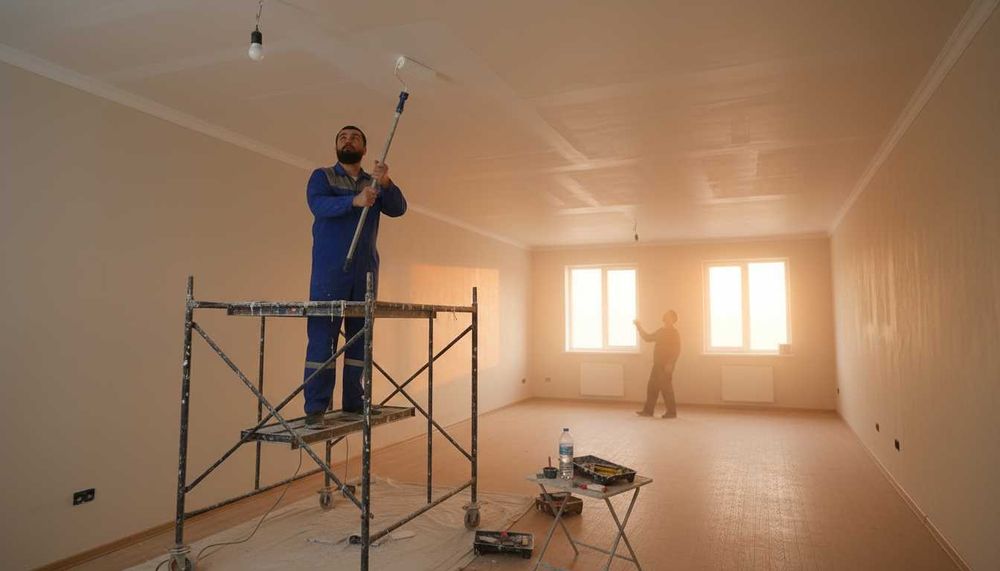 евроремонт отделка штукатурка шпатлевка краска стяжка