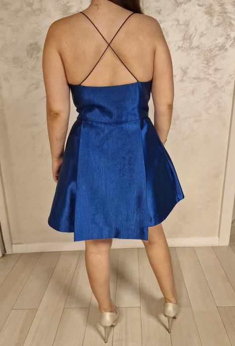 Rochie scurta eveniment - albastru electric