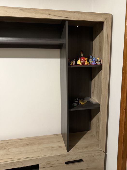Mobilier sufragerie – aspect modern, foarte spațios, stejar + antracit