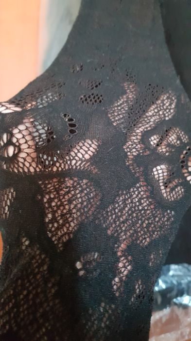 Body stil cămașă elegant si sexy maro dantela elastic