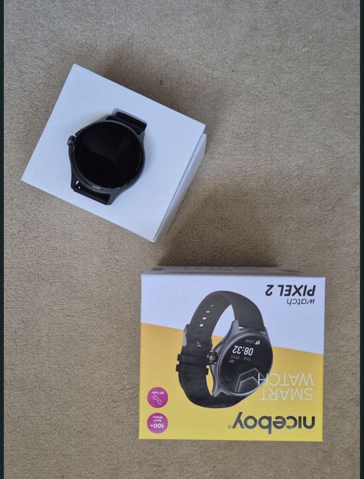 Sigilat ! Niceboy Watch Pixel 2 Smartwatch Negru Nou