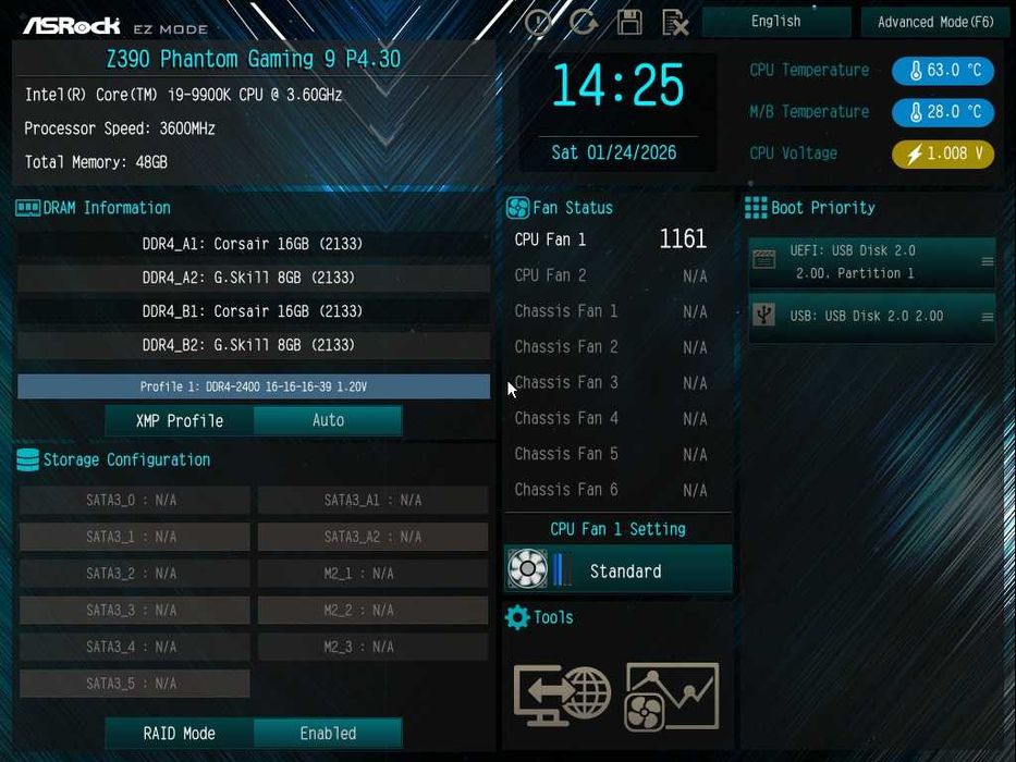 Процесор CPU Intel Core i9 9900K 8/16 ЯДРА 3.6-5.0GHz DDR4 LGA 1151 95W OVERCLOCK