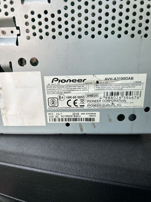Player/navi Pioneer AVH-A3100DAB