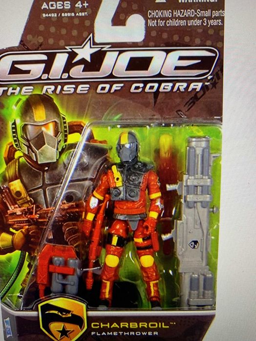 Set soldati Hasbro G I Joe Rise of Cobra StormShadow & Charbroil NOU