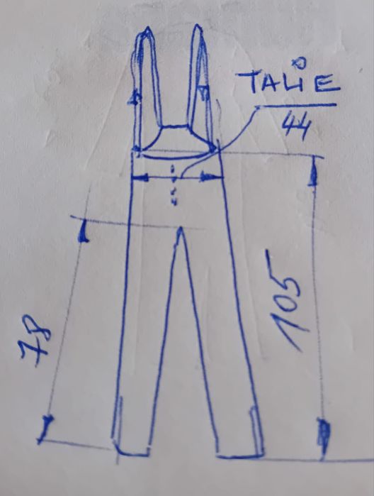 Pantalon din membrană stop wind.