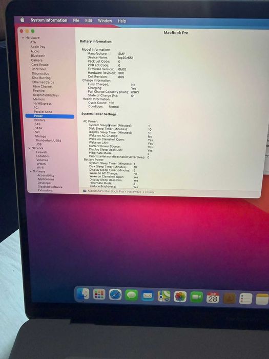 MacBook Pro A2141 16.1" I7 6core/ 32GB RAM / 512 SSD, garantie