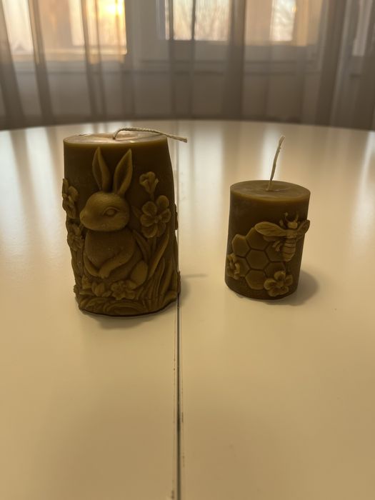 Vand lumanari artizanale din ceara naturala