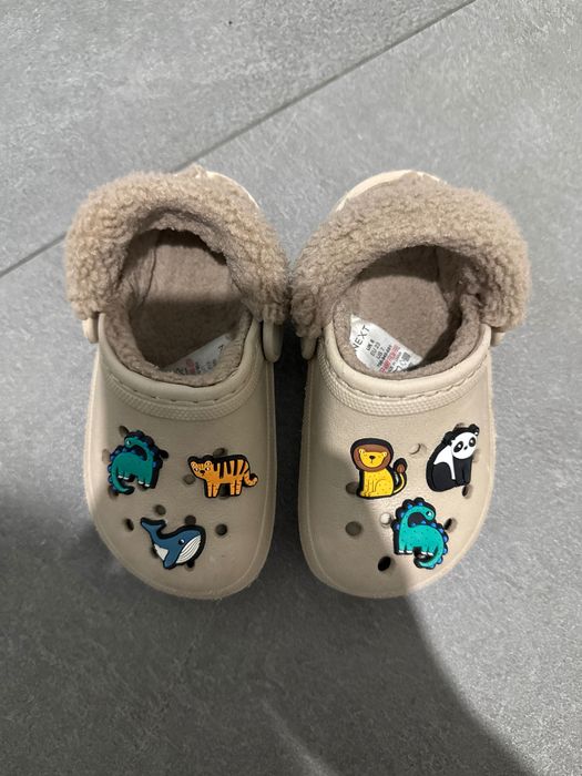 Кроксы детские с мехом Next (23 размер)