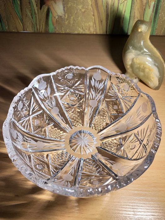Хрустальные вазы СССР. Чехословакия. Винтаж.