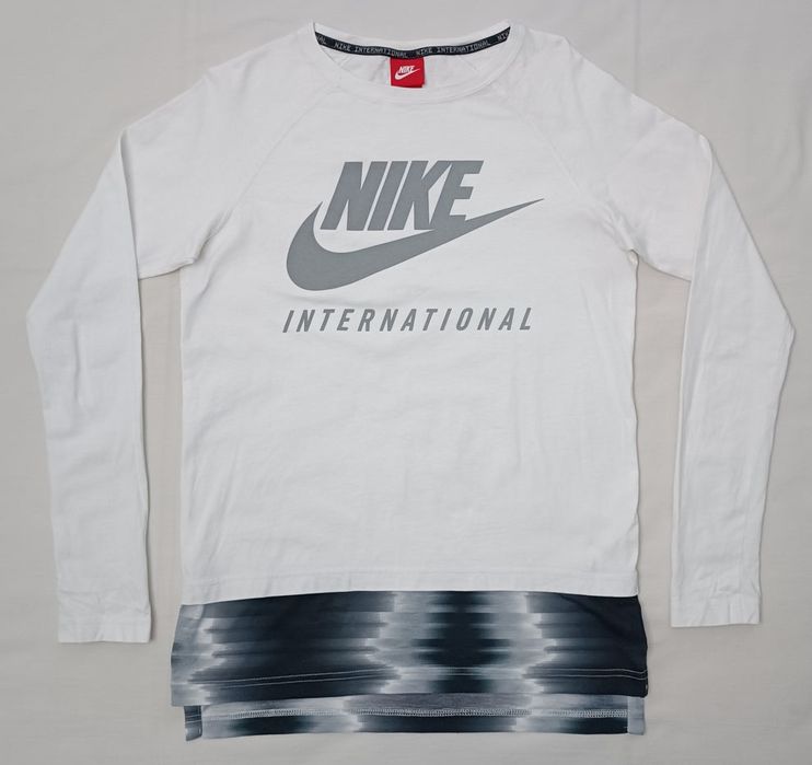 Nike International оригинална блуза S Найк памук фланелка спорт