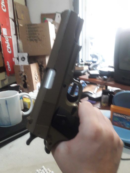 Метален Еърсофт пистолет Colt M1911 A1 , 0,6 джаула