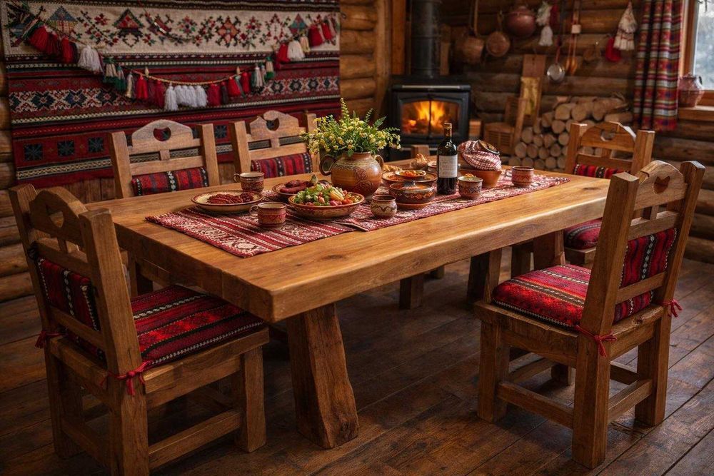 Холна маса от дъб