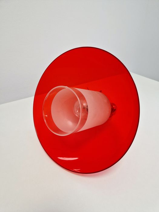 Lustra pe lant tip CIRCLE, culoare rosie