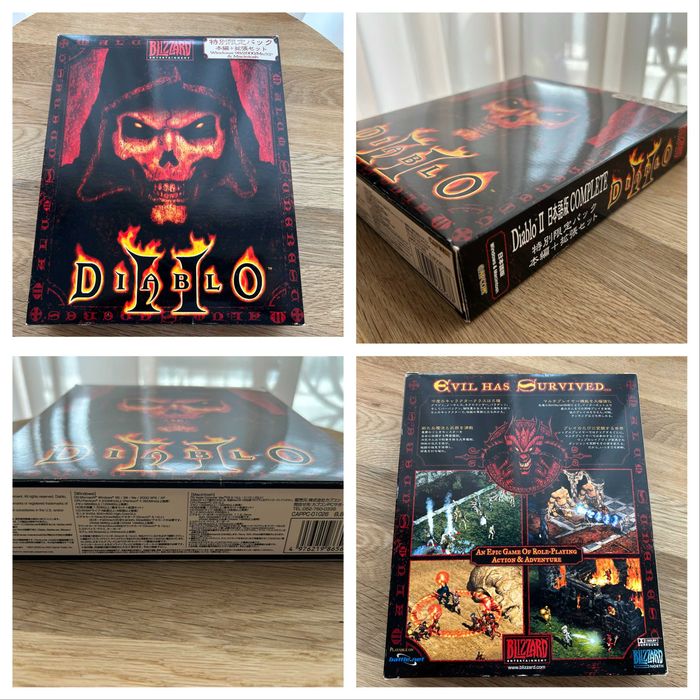 Diablo II PC Big Box - ediție japoneză de colecție, cu expansion și artbook