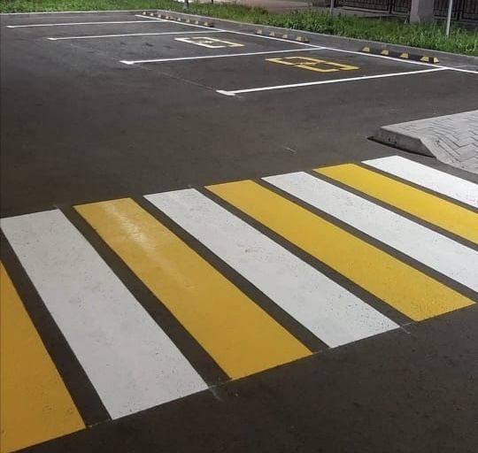 Дорожная разметка(парковки,дороги) с термопластиком,разметочные работы