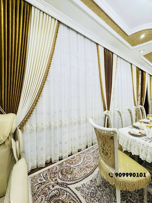 Шторы Заказга парда хизматлари бор