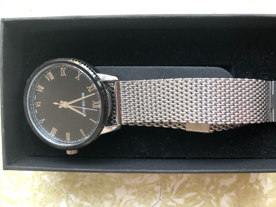 Ceas quartz cu bratara cu model plasa