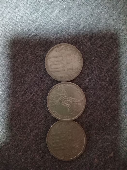 Vand monede 100 lei din 1991..1992..1993...1994