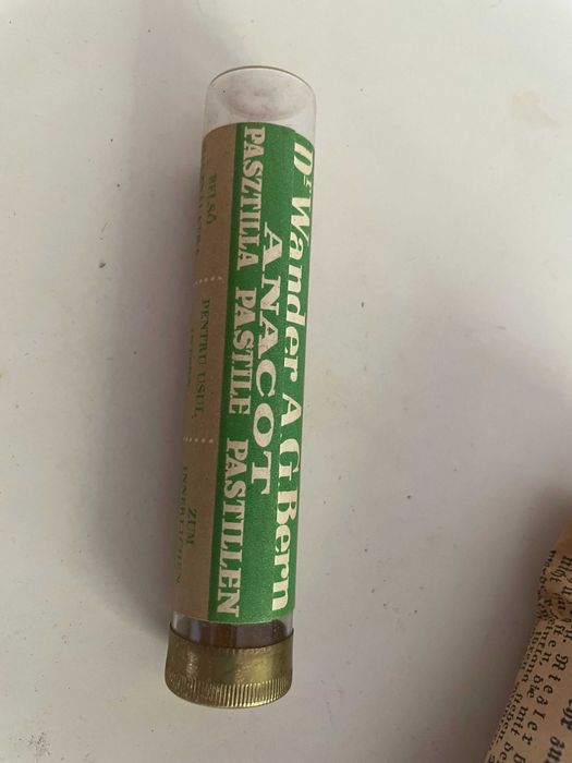 recipiente pt medicamente gole sticla si aluminiu vechi BROMURAL rare
