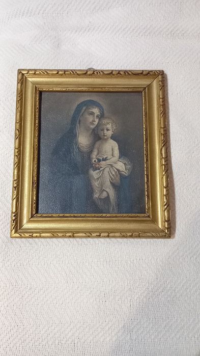 Vand icoana inramata, superba, stare excelenta, rama deosebita