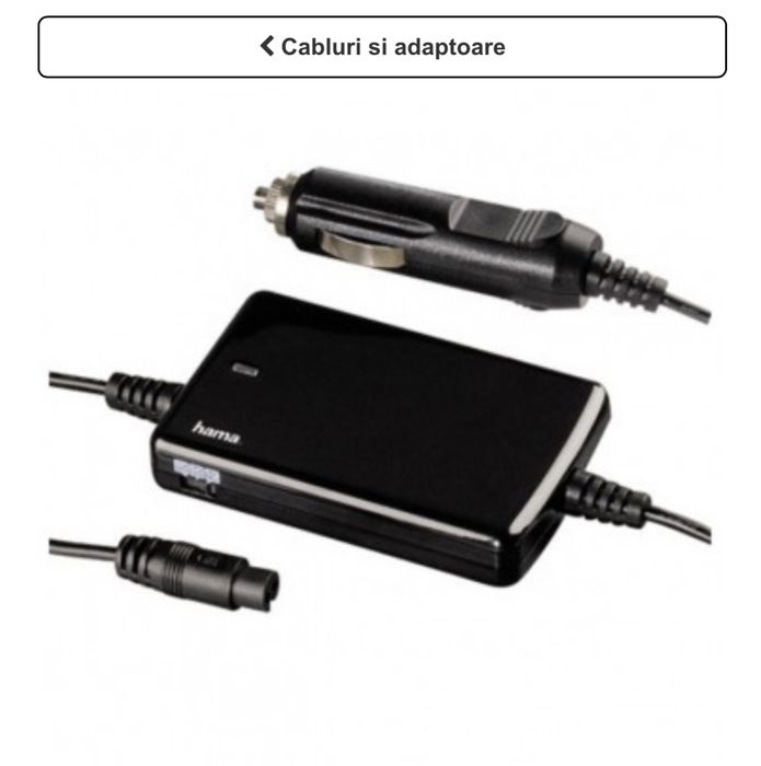 Incarcator auto universal pentru laptop, 70W, HAMA