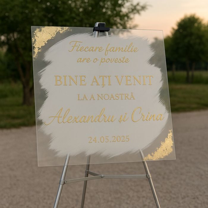 Panou intampinare nunta