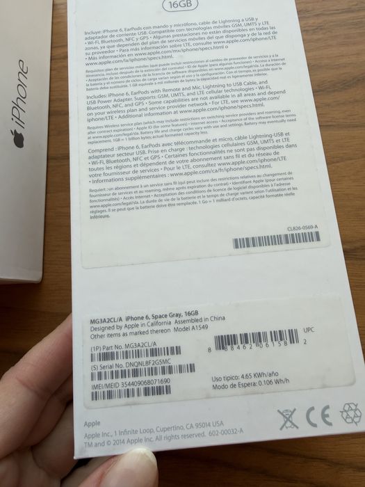 IPhone 6 Space Gray 16GB