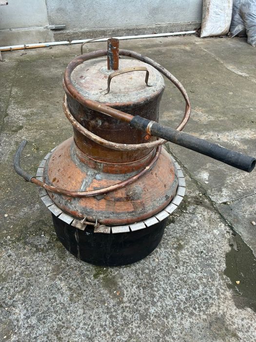 Cazan de țuică din cupru alimentar, 85 litri