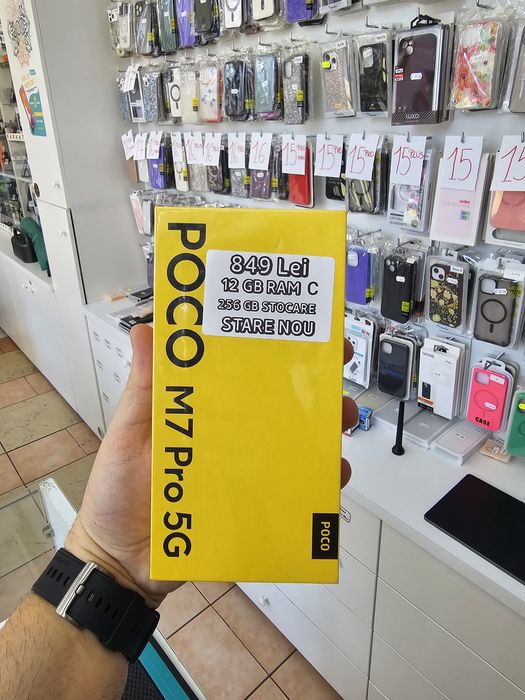 Poco M7 Pro 5G, 12/256 GB, Sigilat, Garanție