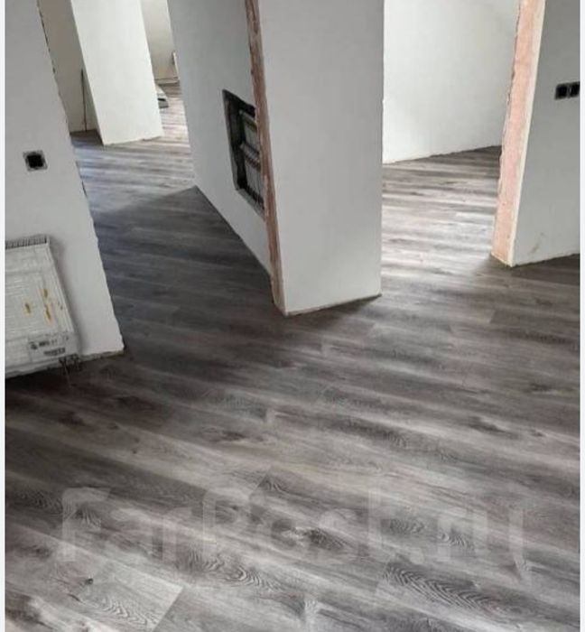 Настил ламината, линолеума