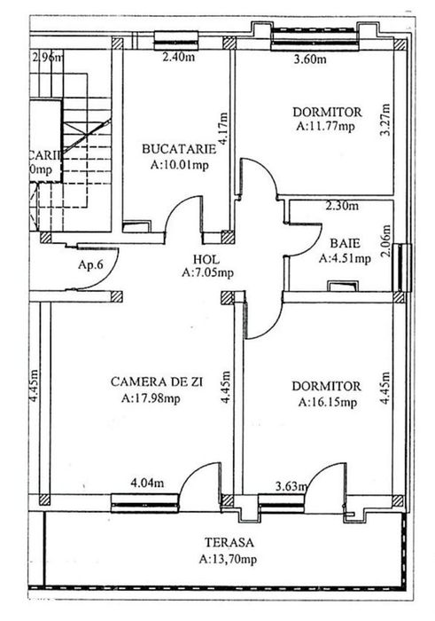 Apartament 3 camere decomandat – 67 mp – balcon 14 mp – Șelimbăr