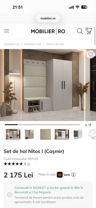 Mobilier hol  - Cuier