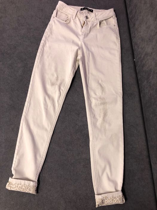 Бежови дънки slim