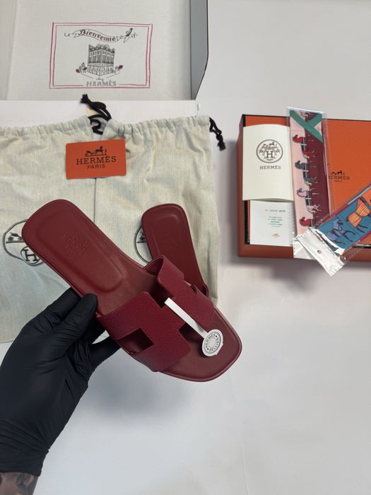 *PREMIUM* Papuci Hermès , Full Box, Mărimi 35/41 , 100% Piele Naturală
