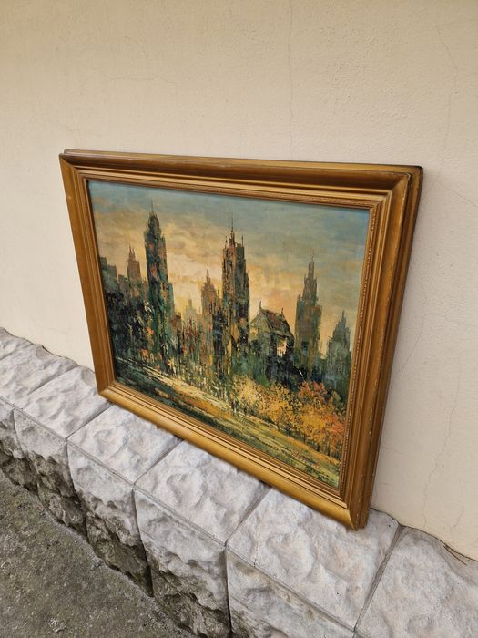 Страхотна авторска картина масло върху платно